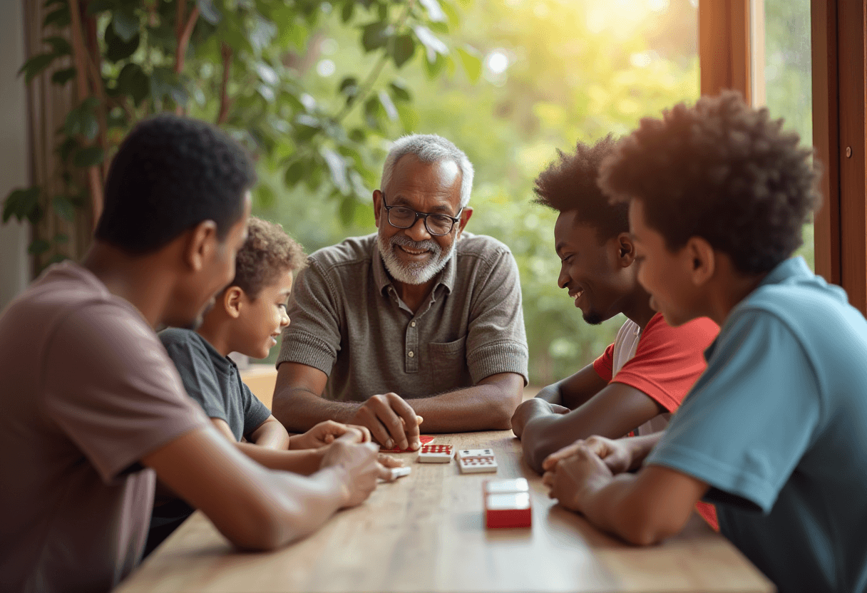 Grandpa and family